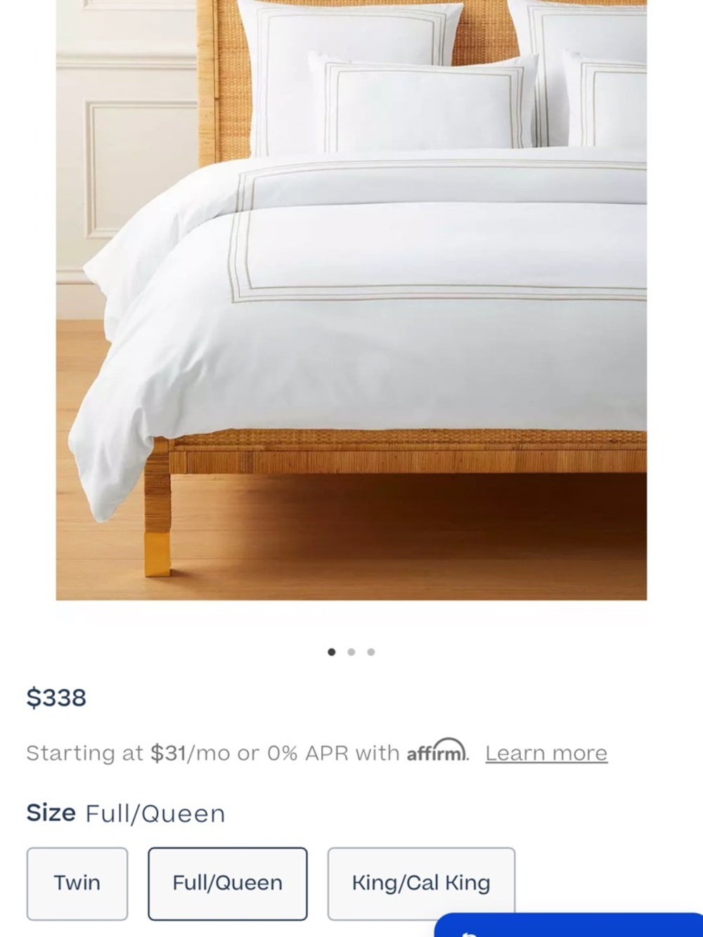 Serena & Lily Queen Soho Sateen Duvet Cover